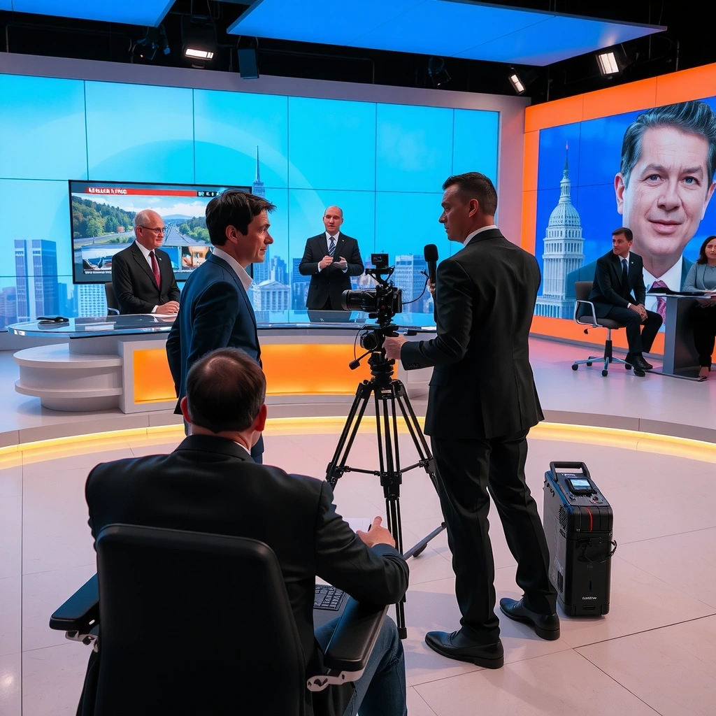 Breaking news background